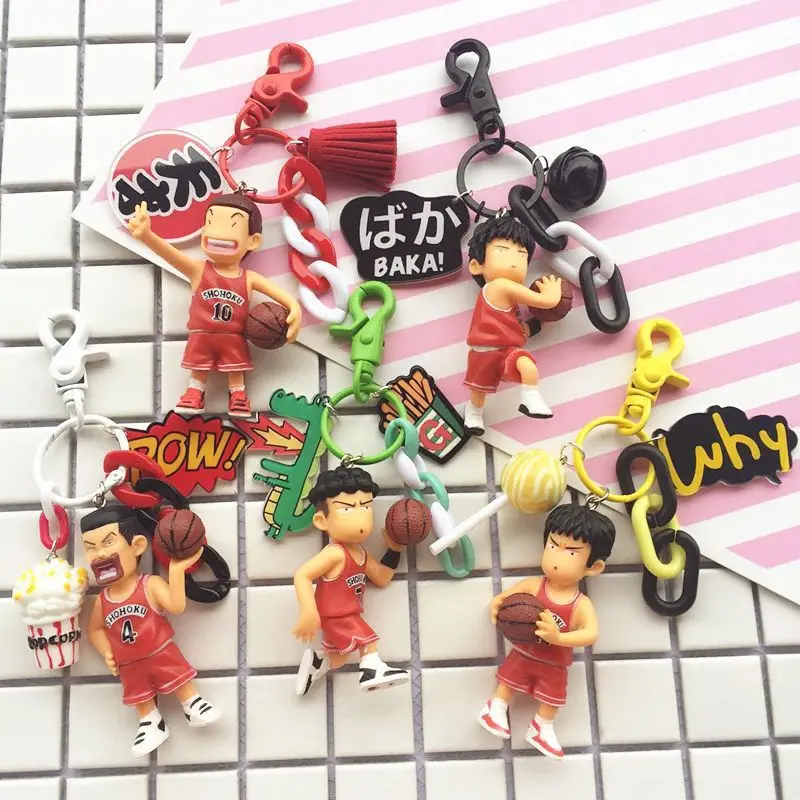 Модные ювелирные изделия Slam Dunk Q Edition ручной работы брелок Сакура Дерево Цветок дорога Rukawa Fengxiang Кубок игрок кукла брелок кулон