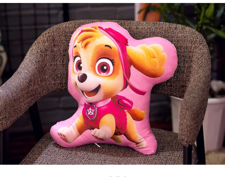 Paw Patrol, креативная плюшевая кукла, диванная подушка, Автомобильная подушка, аниме, 40 см, хлопковая Подушка для детей, на день рождения, рождественский подарок