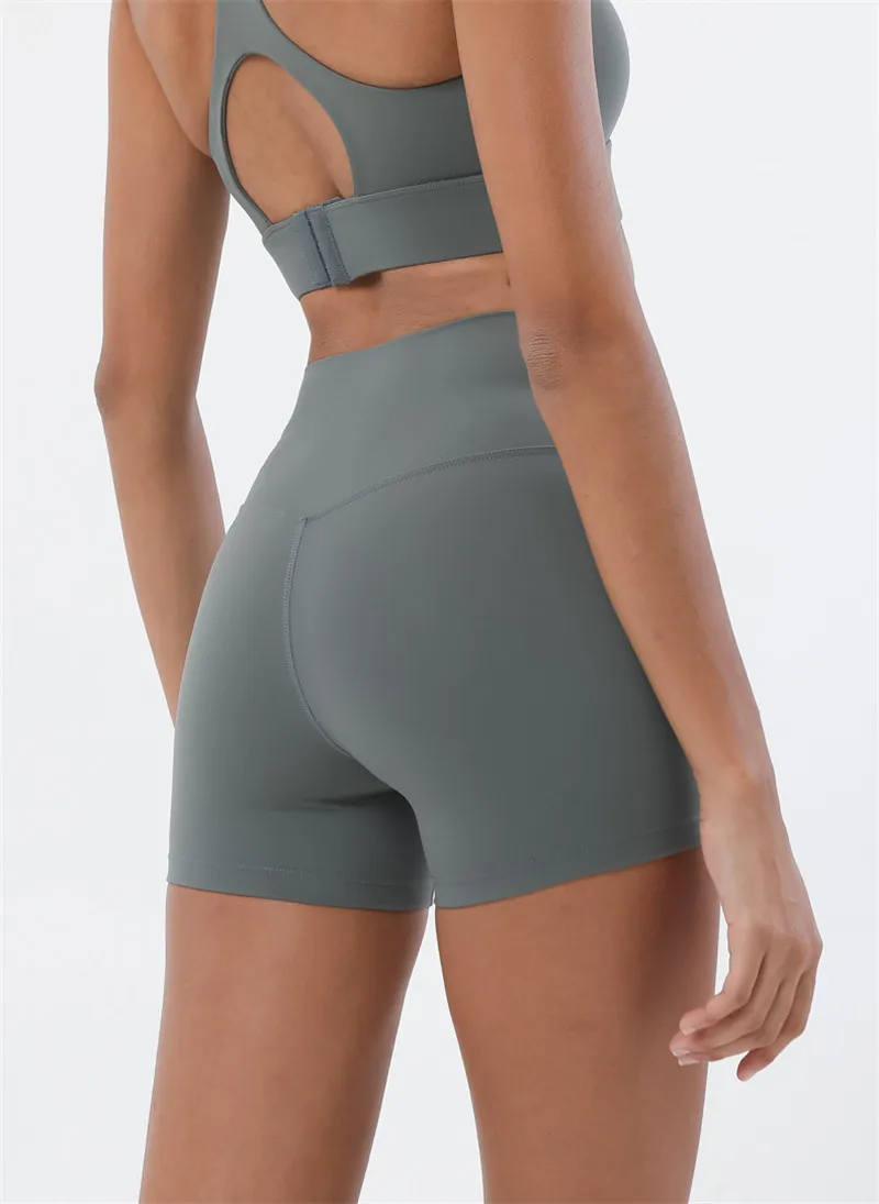 Sexy Fitness Shorts Female Gym Clothes High Waist Peach Hip Sports Tights Running Women Yoga Skims Gym Leggings Athletic Workout