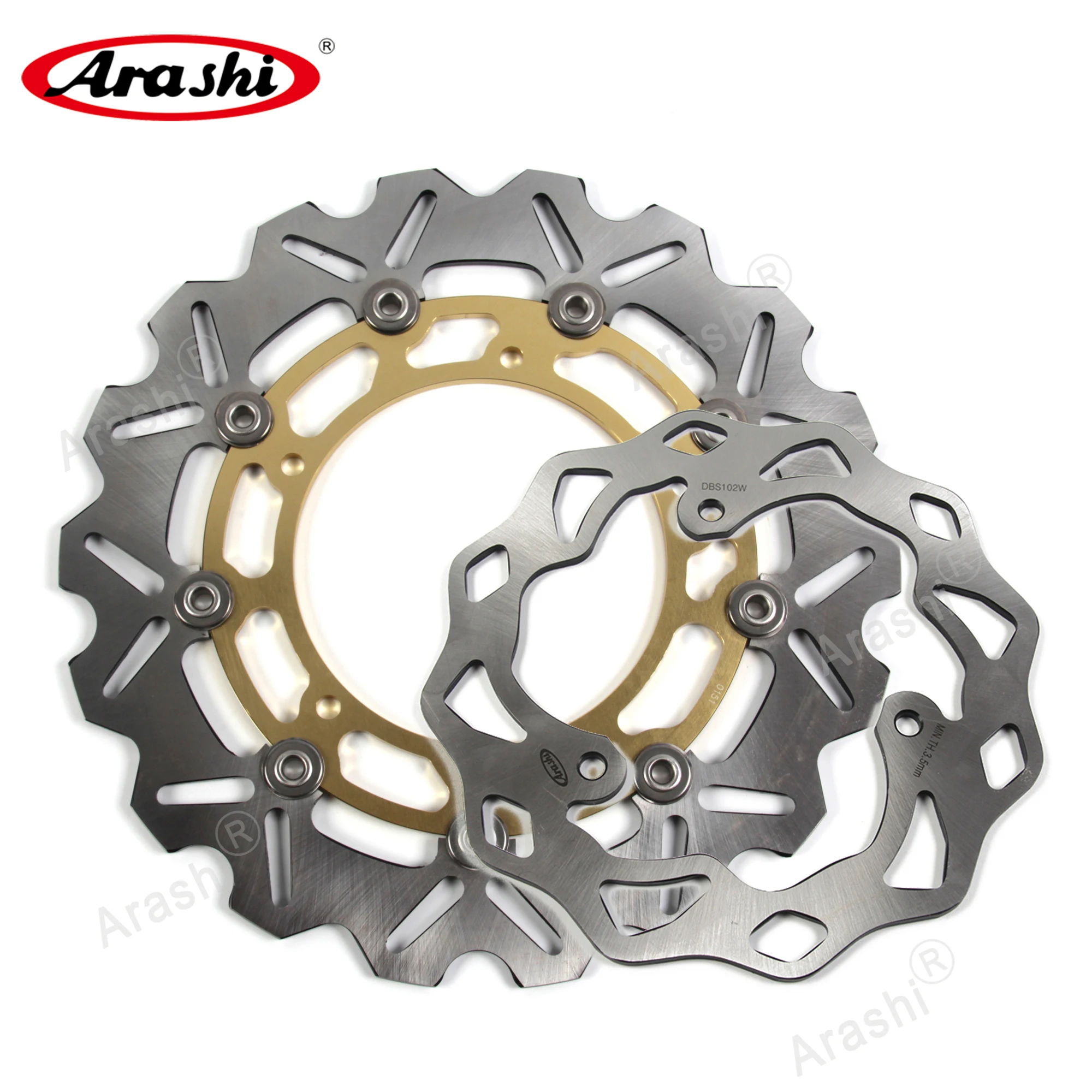 ARASHI YZF R3 2015-2018 CNC плавающий передний задний тормозной ротор для YAMAHA YZF-R3 2015 2016 2017