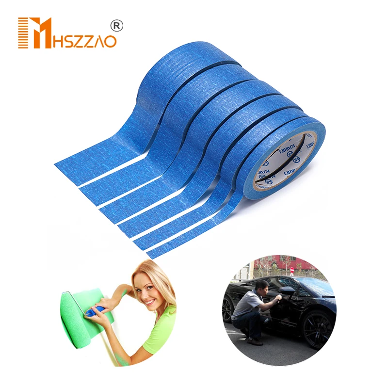 50M/Roll Writable Anti-dirty Masking 5-40mm Width Tape Home Renovation Car Sticker Adhesive DIY Painting Paper Painter Craft | Автомобили