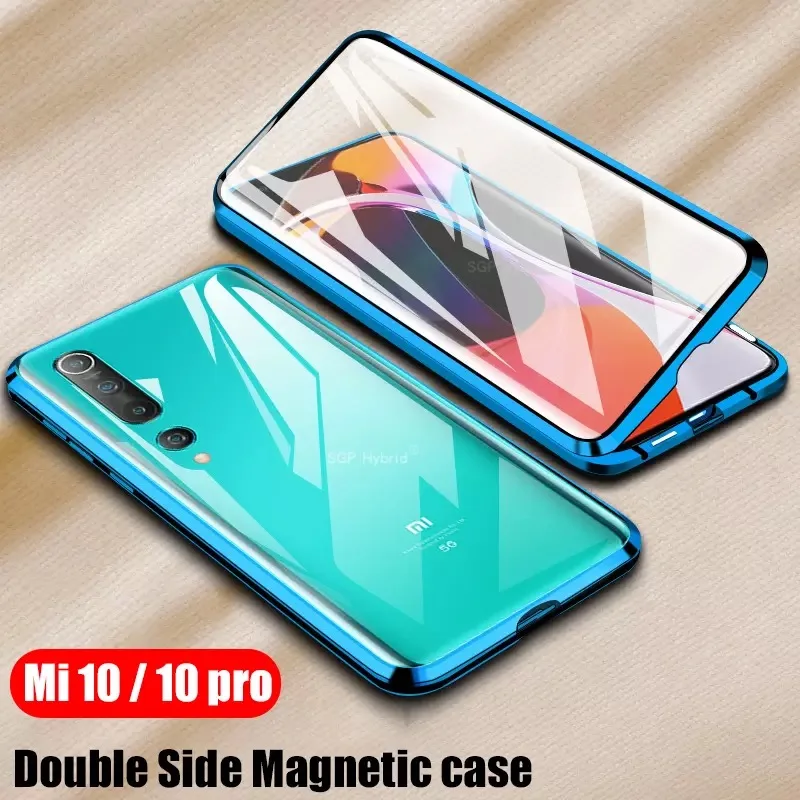 Магнитный чехол с полной защитой 360 градусов для Xiaomi Redmi Note 8 Pro 7 металлический