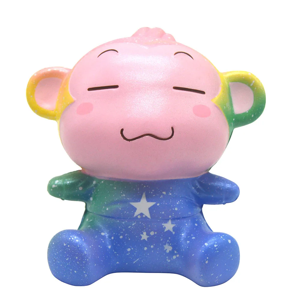 Синий 13 см Galaxy озорная обезьяна крем Ароматические Squishies Шарм медленно нарастающее при сжатии игрушка Спиннер Антистресс игрушка для снятия стресса в Единорог casse tete - Цвет: Синий