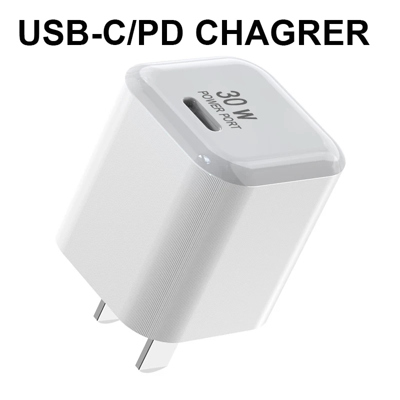 USB C зарядное устройство 30 Вт PD Type QC3.0 Быстрая Зарядка адаптер для iPhone 13 12 11 Pro Max X 8