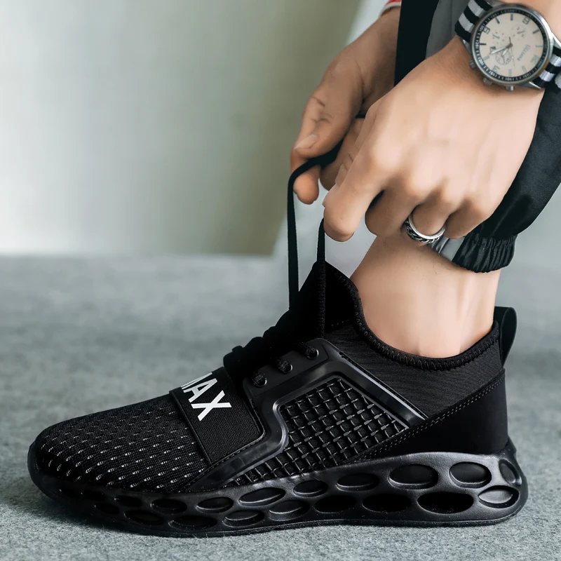 2019 повседневная обувь мужские кроссовки на плоской подошве дышащие модные