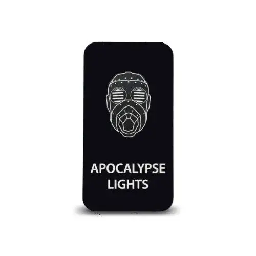 Огни APOCALYPSE кнопочный выключатель светодиодный с проводами для Land Fortuner Tacoma - Цвет: Белый