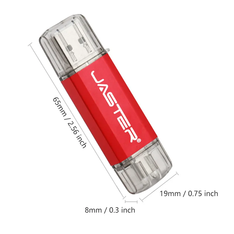 JASTER type-C OTG флеш-накопитель USB 3,0 64 ГБ 32 ГБ 16 ГБ флеш-накопитель смартфон память Мини USB карта type-C 3,1 двойной разъем