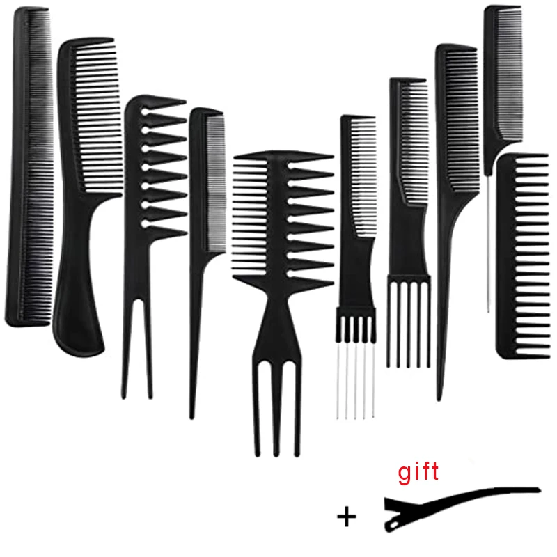 

Stylist Anti-static Hairdressing Combs,Multifunctional Hair Design Hair Detangler Comb Makeup Barber Haircare Styling Tool Set