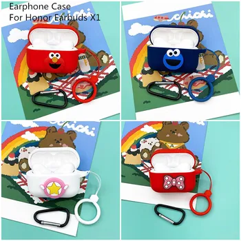 

Solicone Wireless Bluetooth Earphone Case Shell for Huawei Honor Earbuds X1 Soft Headset Case Cover for Honor Earbuds X1