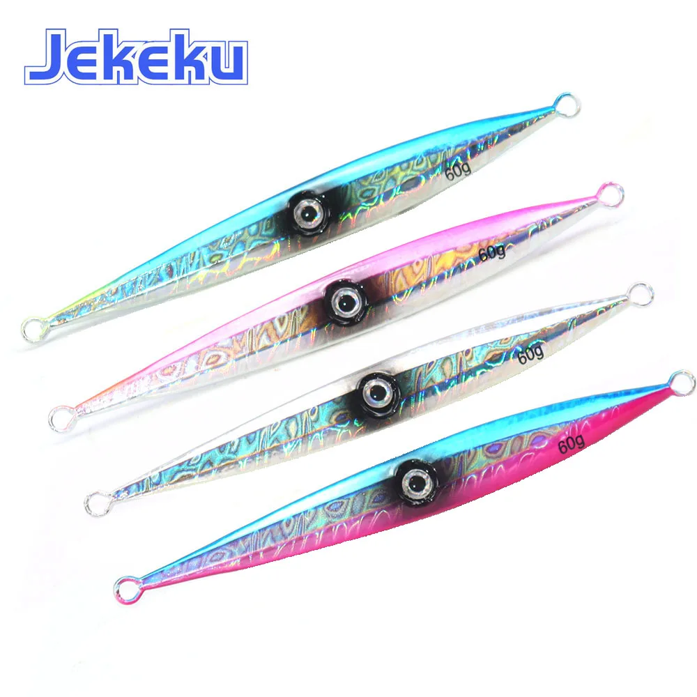 JEKEKU Новая Металлическая джиг приманка для рыбалки 40 г 60 80 100 120 джиггинг Рыба
