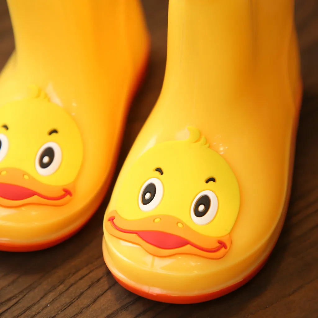 ARLONEET детские резиновые непромокаемые сапоги Детские водонепроницаемые ПВХ мультфильм животных обувь для дождливой погоды, резиновые сапоги ботильоны нескользящая обувь gd09