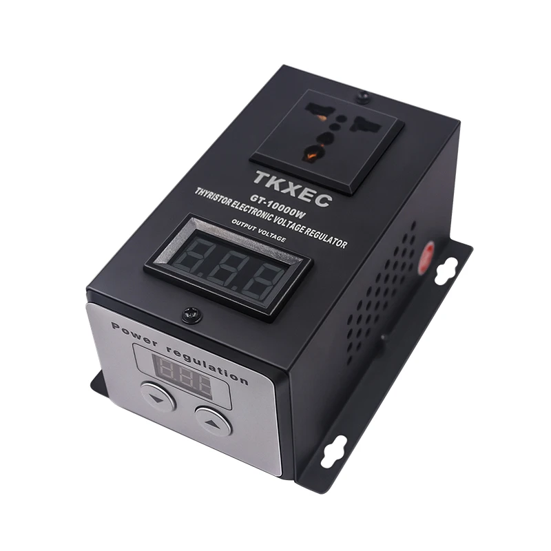AC 220V 10000W SCR Электронный регулятор напряжения Температура Скорость Регулируемый контроллер регулятор света термостат