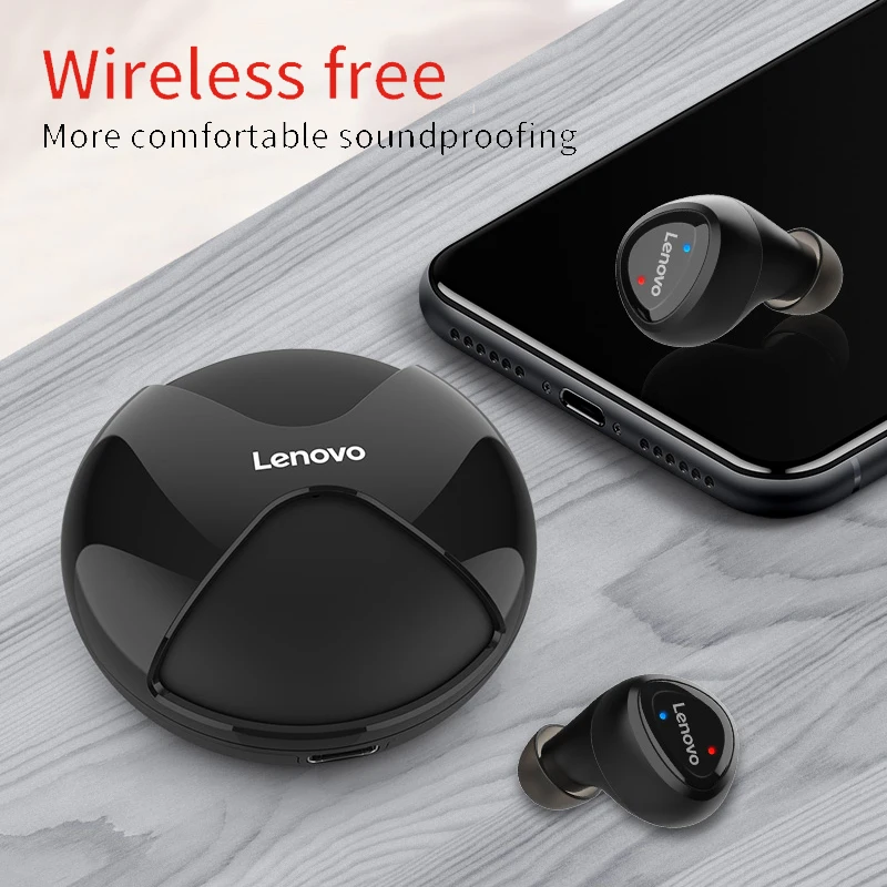 Lenovo Bluetooth наушники R1 TWS True беспроводные HIFI Двойные стерео музыкальные спортивные