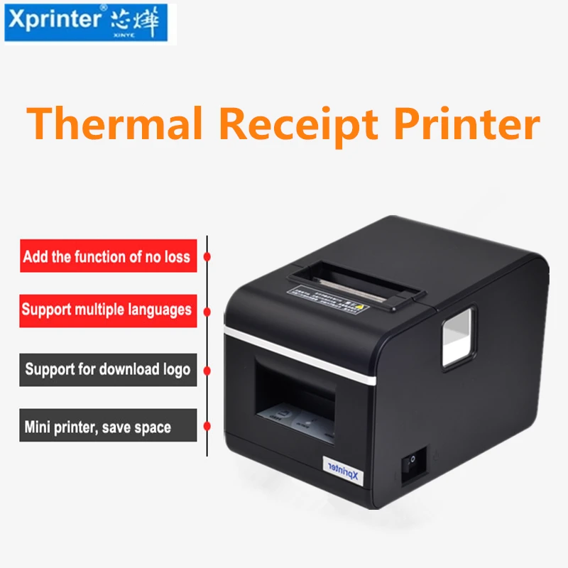 tiny photo printer Thermal Receipt printer Xprinter Q90EC 58mm Bluetooth USB Port POS 58 Printer with Auto Cutter For Anroid iOS Phone mini printer for laptop