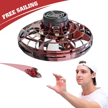 

Flynova Athletic Game Toy Antistress Hand Mini Flying Gyro Drone UFO Led Fidget Finger Spinner Route Rotary Child Gift