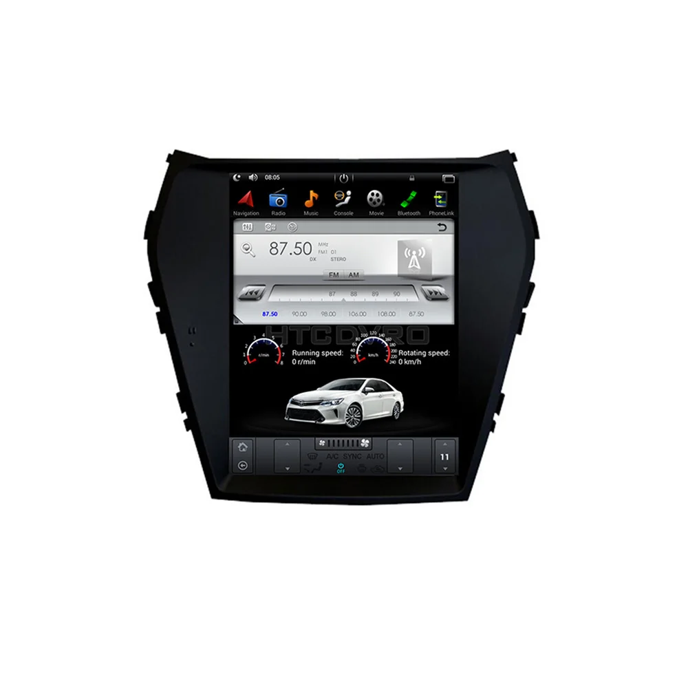 32G ROM Vertical screen Android 9.1 GPS multimedia video radio player For hyundai IX45 Santa Fe 201