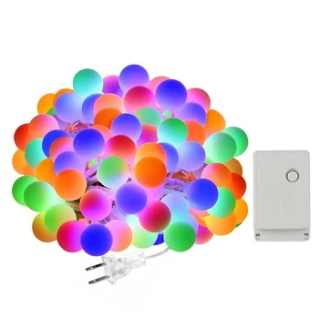 

Outdoor Lamp Holiday Wedding Party Fairy Lights Wedding Home Indoor Decoration 10m LED Ball String Light 8 Mode