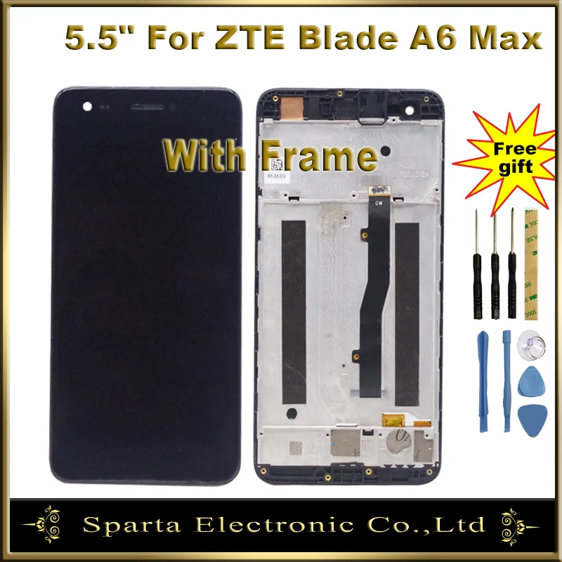

Sparta LCD For ZTE Blade A6 Max A0605 LCD Display Touch Screen Digitizer Replacement Assembly For ZTE A6 Max LCD