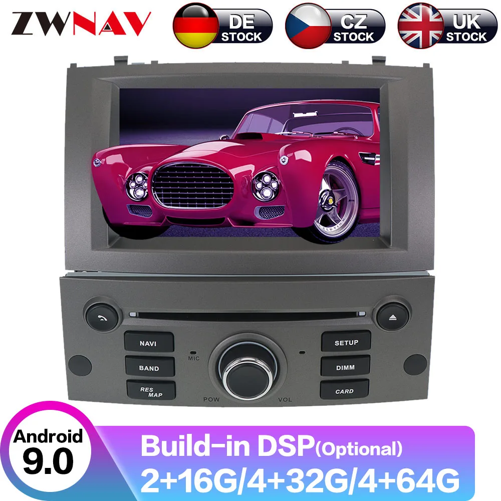 

Android 9 GPS Navigation Car Radio Player For Peugeot 407 2004 2005 2006 2007 2008 2009 2010 Radio Head Unit Multimedia Player