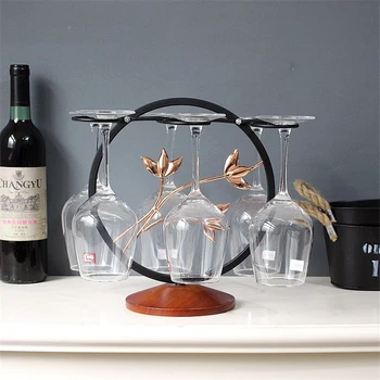 

Morden Chinese style wine rack office Ornament goblet champagne glasses Wine racks Creative wedding gifts home decor accessories