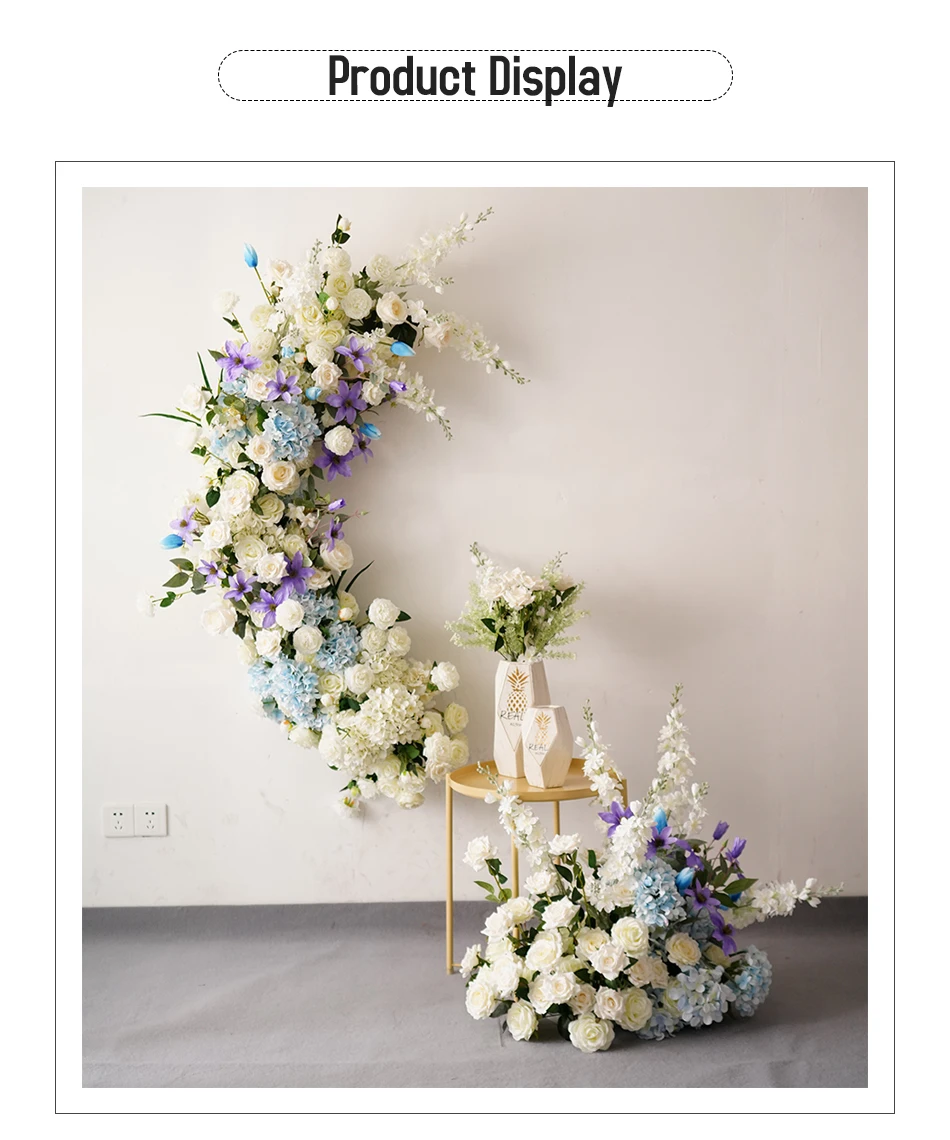 Flower Wedding Stage Guide Background Wall Decoration Photography Projects for Fake Flower Store Opening