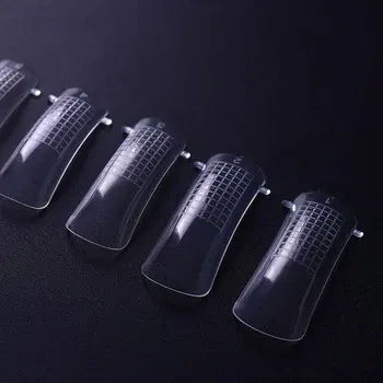 

Clips False Nail Tips Set Extension Beginners Wedding Party Salon Home UV Gel Full Cover Artificial DIY Manicure Dual End Brush
