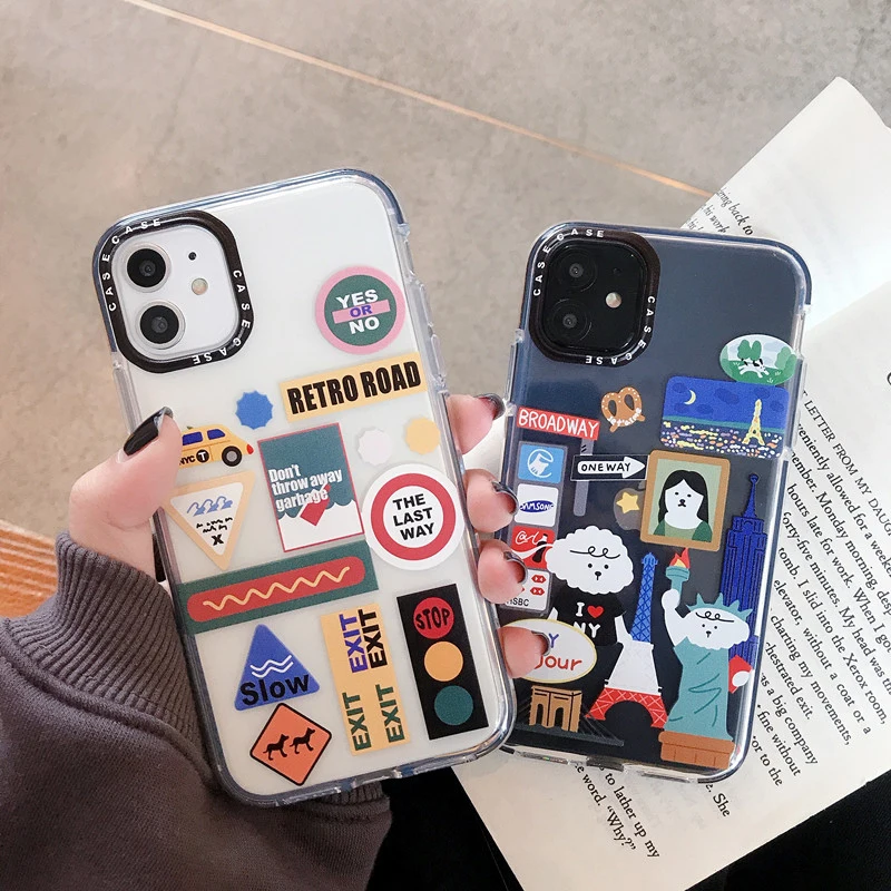 ORYKSZ Lovely Pattern Milk Shockproof TPU Phone Case For iPhone 11 Pro Max 7 8 Plus X XR XS Back Cover Coque | Мобильные телефоны и