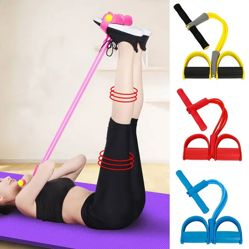 

4 Resistanc Elastic Pull Ropes Exerciser Rower Belly Resistance Band Home Gym Sport Training Elastic Bands For Fitness Equipmen