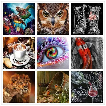 

5D DIY Diamond Painting Full Round Drill "Beauty Colored Eyes" 3D Embroidery Cross Stitch 5D Decor Gift