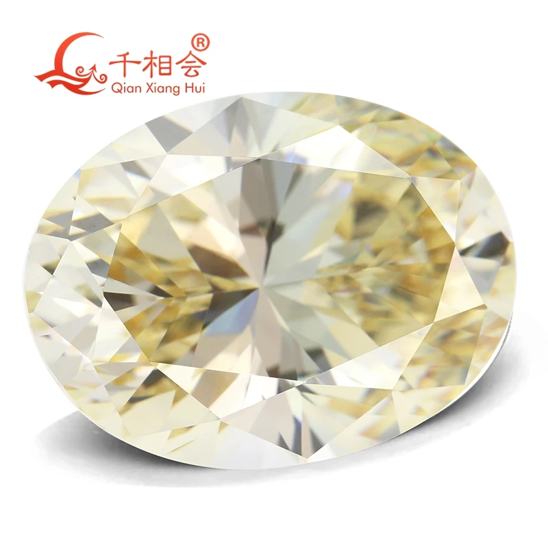 Овальная форма MN желтовато-белый цвет для кубического циркония россыпью CZ камень