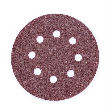 

ABSF 80Pcs Sanding Discs,Sanding Disc Pads 125mm/5 Inch 8 Holes Hook and Loop 40/60/80/120/180/240/320/400 Sandpaper Assorted fo