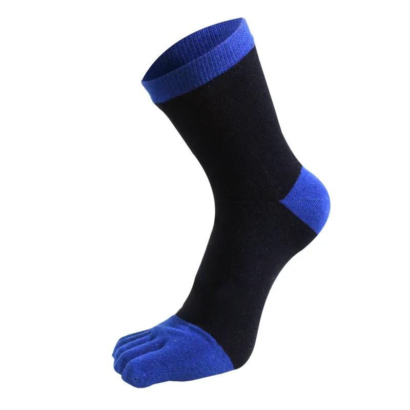 Зимние пять пальцев Для мужчин носки Отделка: пэтчворк; Хлопок; теплый носок Повседневное дышащие тренировочные штаны утепленные Для мужчин's Носки теплые, мягкие носки, 1 пара