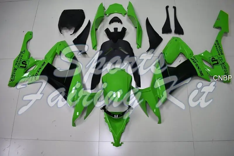 Обтекатели для кузова модели 2008 - 2010 дюйма черные и зеленые Kawasaki ZX10r 09 10 |
