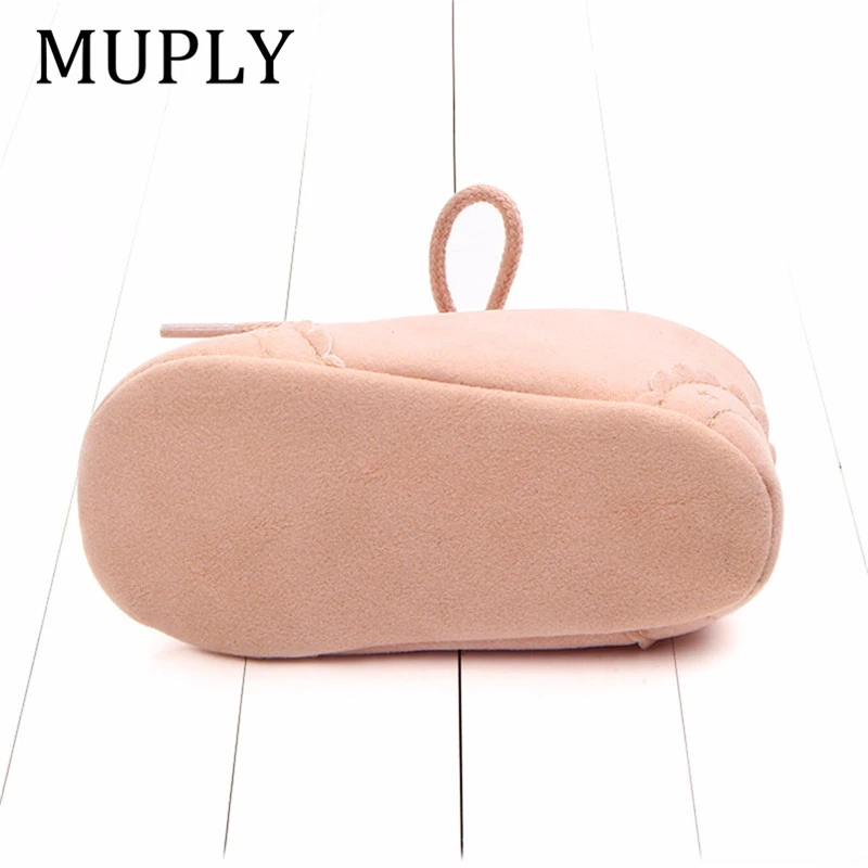 Hot Newborn Baby First Walk Shoes Girl Boy Soft Nubuck Leather Prewalker Anti-slip Shoes Moccasins Footwear Shoes Toddler Shoes 6