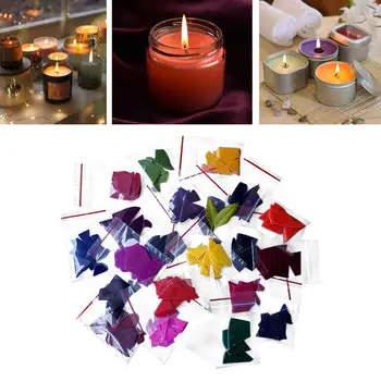 

24 Colors Aromatherapy Craft Home Handmade Soy Paints Paraffin DIY Making Non Toxic Candle Dye Set Scented Pigments Flakes Gift