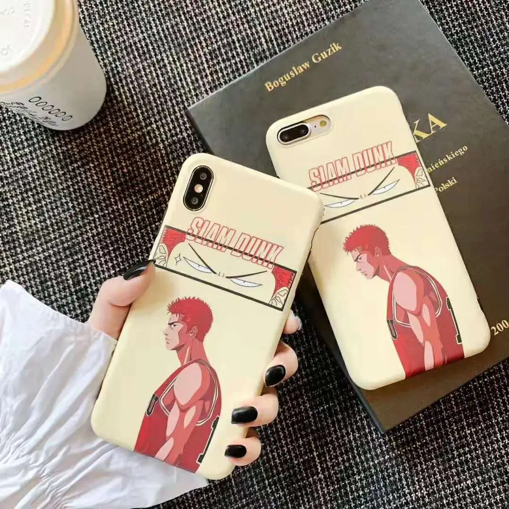 

Cool Japan SLAM DUNK phone case for iphone 11 pro Max X XR XS Max soft IMD cover Capa for iphone 7 6 6s 8 plus fundas back