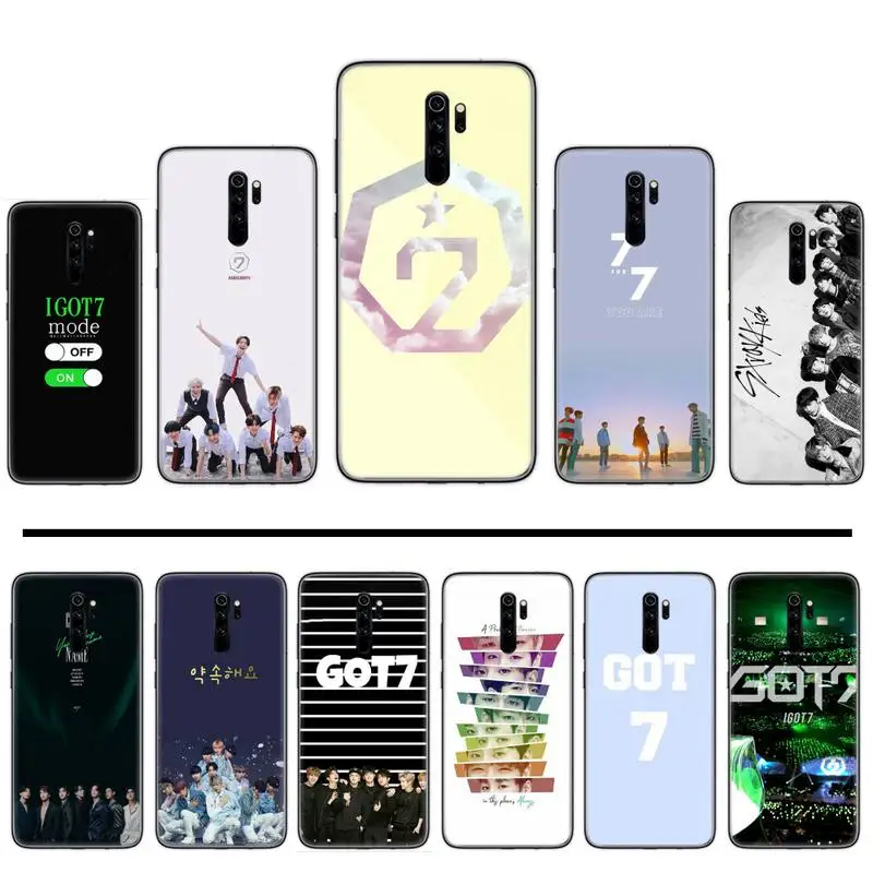 Чехол для телефона Boy Group Kpop GOT7 черный мягкий силиконовый чехол Xiaomi Redmi Note 4 4x5 6 7 8 pro