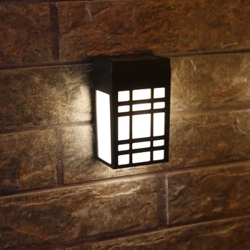 

Garden Solar Retro Wall Lamp Outdoor Rainproof LED Light Security Garage Fencing Warm White LED