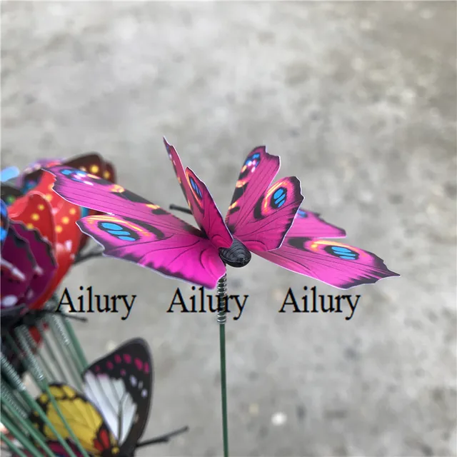 Pvc Kettősrétegű Háromdimenziós Pillangóvirág Betét, Otthoni Dekoráció, Virágcserép-Kertészeti Szimulációs Díszek, Kreatív - Image 5