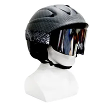 Лыжный шлем и очки из двух частей UV400 Серебро плюс двухслойные противотуманные защитные очки
