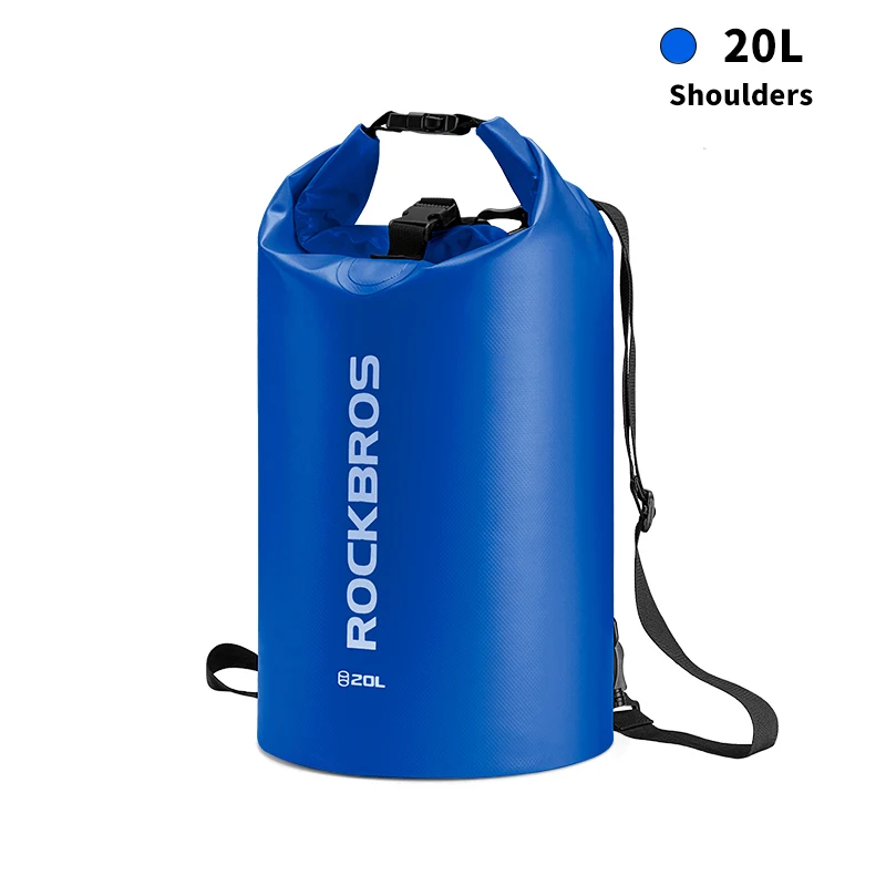 ROCKBROS 40L спортивная сумка для плавания, водостойкий рюкзак из ПВХ, модные сумки для женщин и мужчин, Спортивная уличная походная сумка на плечо, складные сумки - Цвет: 20L