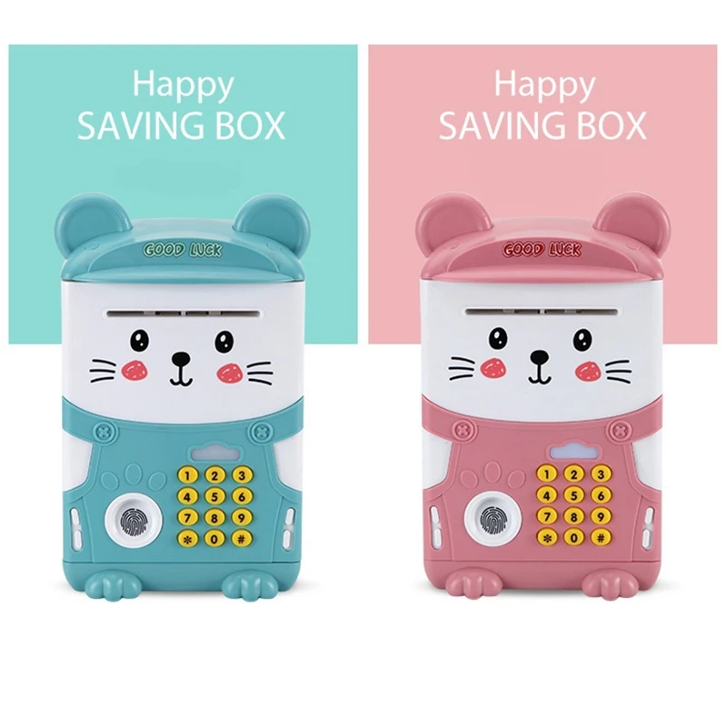 Electronic Piggy Bank,ATM Password Saving Bank for Kids,Simulate