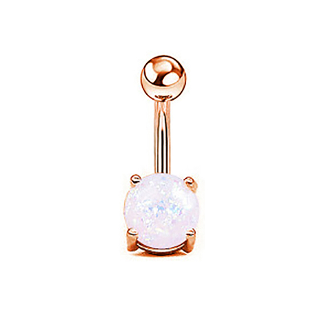 Sexy Navel Piercing Belly Ring Belly Button Rings Barbell Bar Zircon Dangling Ombligo Party Round for Woman Body Jewelry 14g