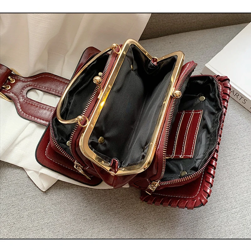 Женская сумка с отделами, модная сумочка с металлической ручкой, мини-заклепка, сумка на плечо, женская сумка-мессенджер, горячая Распродажа