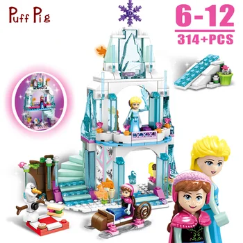 

Cinderella Romantic Ice Castle Princess Friend Building Blocks Girl Sets Toy Gifts Friends City Bricks