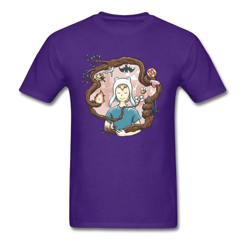 2018 Fashion Blooming_5183 cosie Short Sleeve T-shirts Summer Round Collar Cotton Fabric Tops Tees for Men Tops T Shirt Normal Blooming_5183 purple