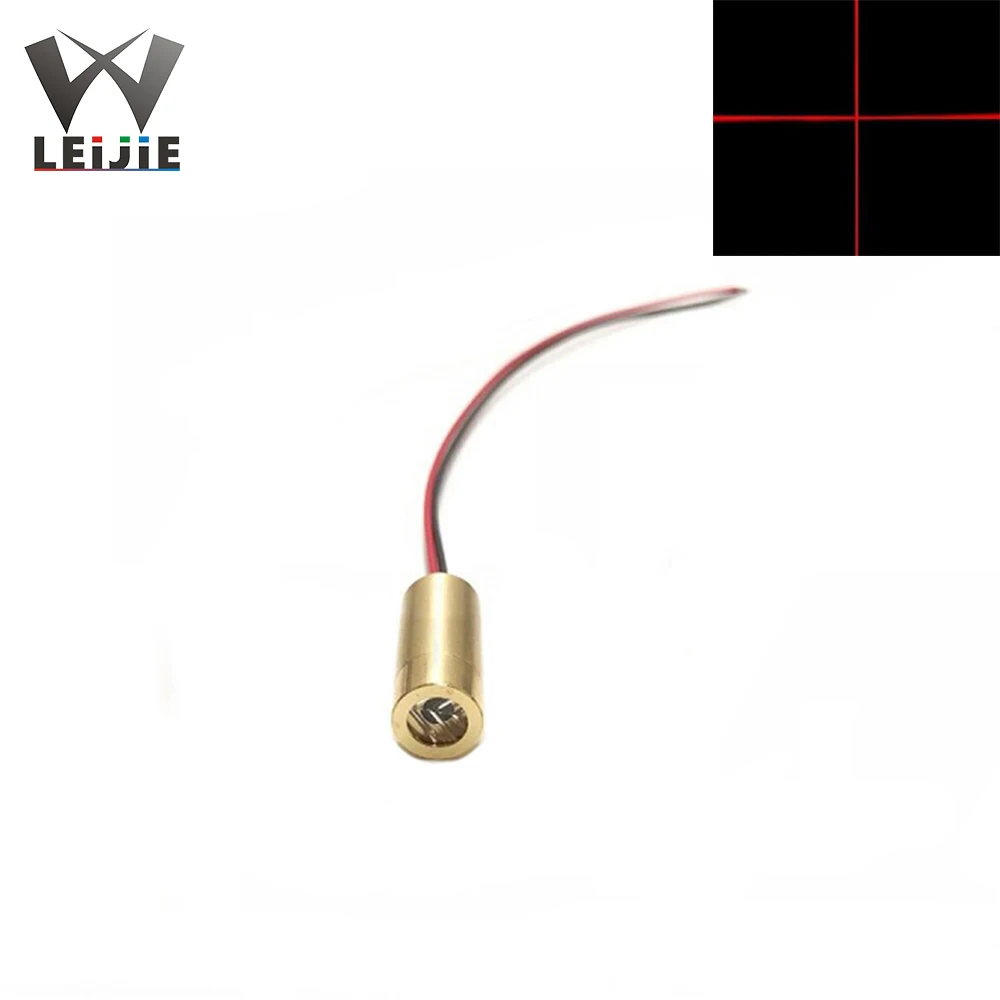 1pcs 3V Dot Line Cross MINI 650nm 5mW 9mm Red Laser Head Laser Positioning Lamp Semiconductor LED LD Module