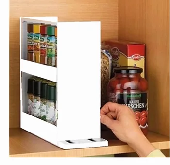 

Multi-Function Kitchen Spice Organizer Rack Rotating Storage Shelf Slide Kitchen Cabinet Cupboard Organizer Kitchen Storage Rack