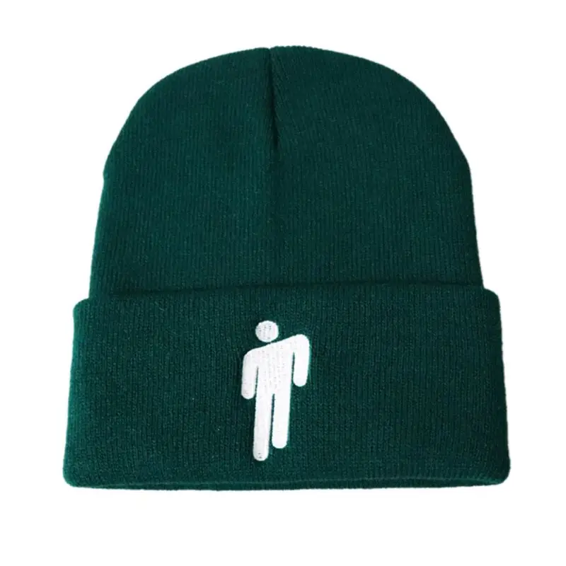 Женская и мужская вязаная кепка унисекс в стиле хип-хоп с манжетами и вышитым логотипом для девочек, повседневная трендовая Кепка, эластичная шапка, уличная одежда - Цвет: DGN