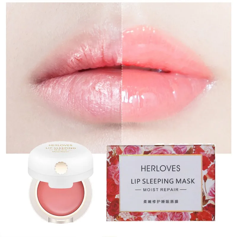 

Lip Sleeping Mask 12g Night Lip Mask Maintenance Hydrating Lip Balm the Pink Lips Bleaching Cream Nourishing Lips Care Mask